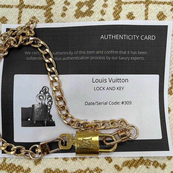 COA Authentic Louis Vuitton Lock &amp; Key Necklace available in different #’s L - Picture 7 of 16